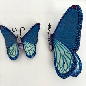 Blue Butterfly Wall Decor Set